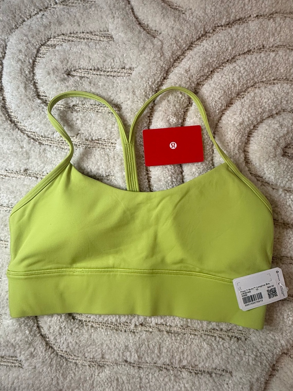 lululemon athletica Neon Lime Strappy Sports Bra
